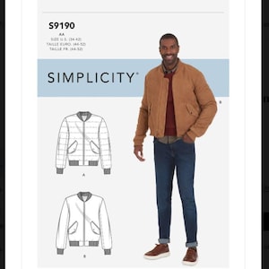 919044 Men's Zipper Front Jacket, Sizes 44-52, New Uncut