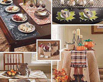 Simplicity 1343 or 0630, Table accessories, Baskets Table Cloth, Table Runner, Halloween table cloth sewing pattern