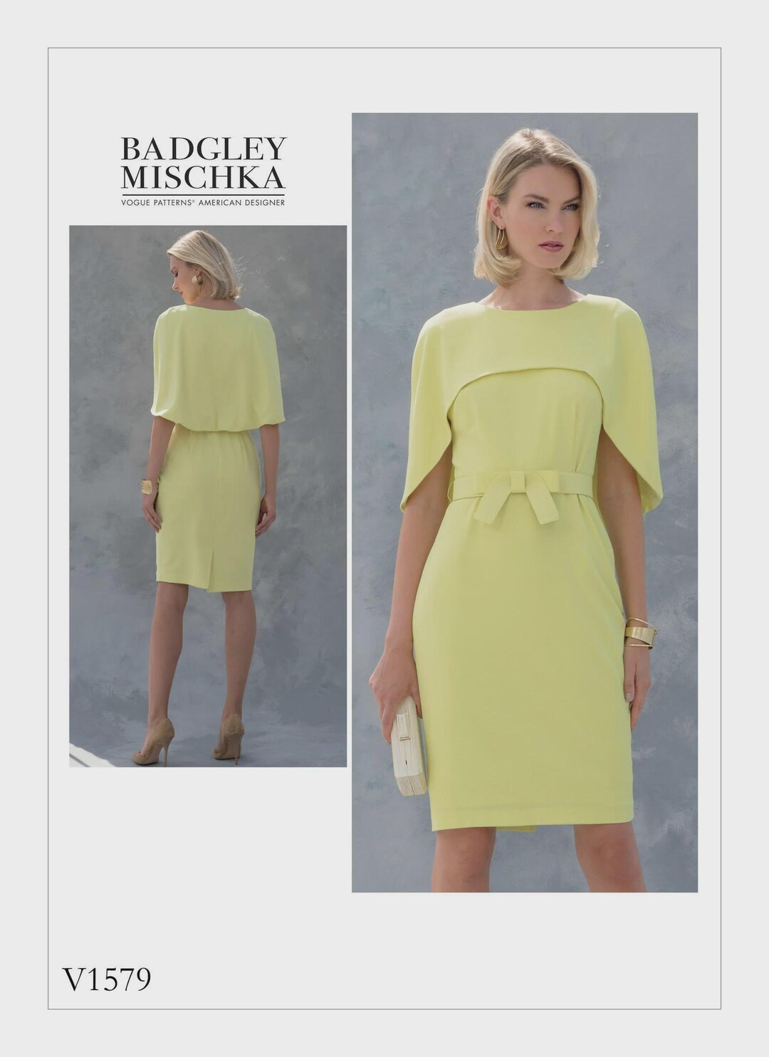 Vogue 1579 Sewing Patterns Misses' Petite Dress, Size 6-14 or 14-22 ...