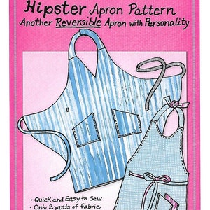 Hipster Apron Sewing Pattern, Reversible, Mary Mulari, New Uncut , Free US Shipping