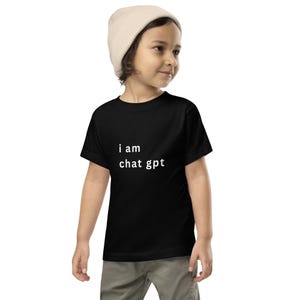 Funny Toddler Shirt – “I Am ChatGPT” – Funny AI-Themed Kids Tee – Techcore Gift for Nerdy Parents