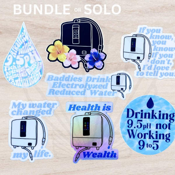 Water Machine Stickers- Bundles or Solo