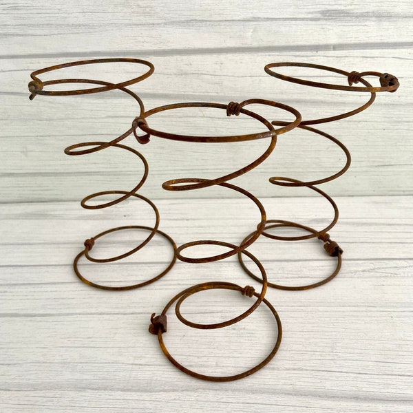 SET of 3 Rusty Bed Springs, Décor, Vintage