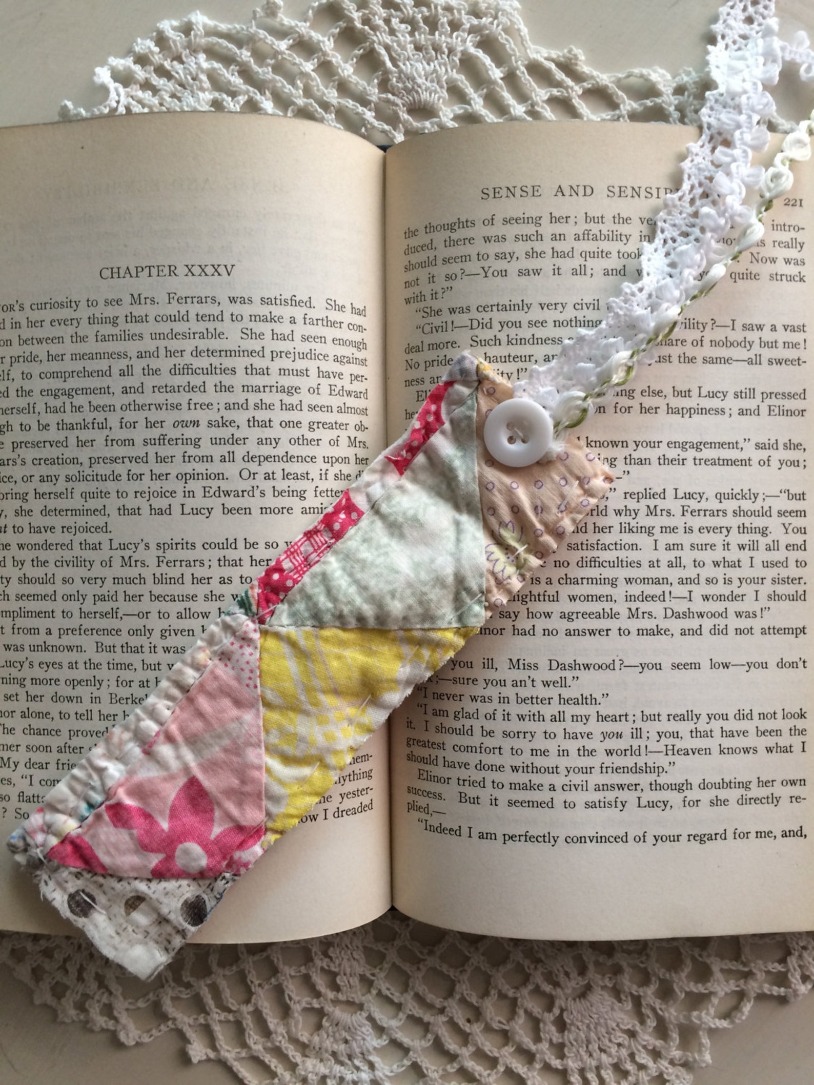 Bookmarks from Vintage Quilt Set of 3 Etsy