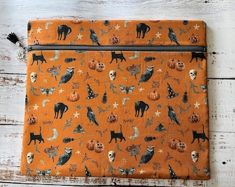 Bolsa para proyecto de calabaza naranja de otoño para Halloween