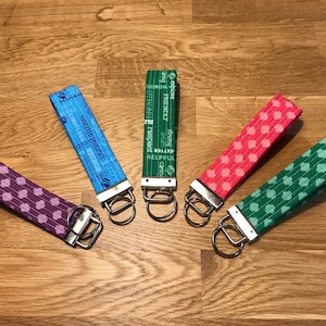 Quilted Girl Scout Leader Cookie mom Keychains
