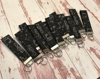 Quilted Band Music Note Keychains