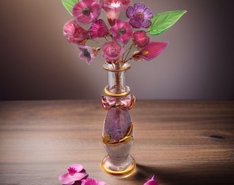 Pretty in Pink Designer Bouquet Lampwork Flowers