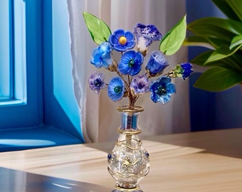 Blue Bayou Wildflowers Designer Bouquet Glass Flowers