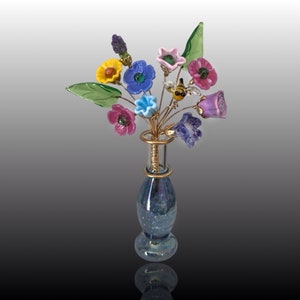 Spring Garden Glass Flower Designer Bouquet Lampwork Flowers image 6