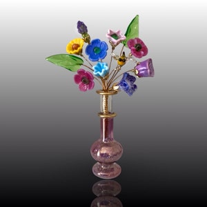 Spring Garden Glass Flower Designer Bouquet Lampwork Flowers image 5