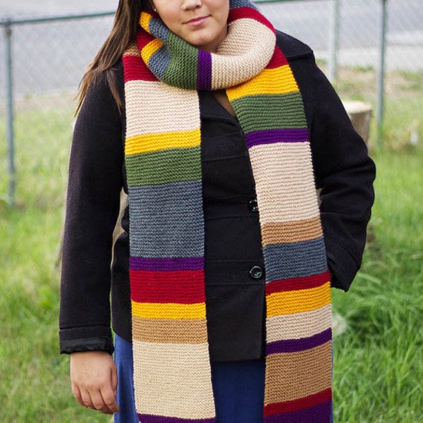 Doctor Who 8 ft long 12th Season Scarf 4th Doctor Tom Baker Osgood Knitted Fourth Doctor Clothing Cosplay Costume