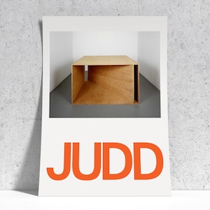 Donald Judd Artist Poster 24 x 36 Print