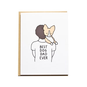Dog Dad Card, Dad Birthday Card, Corgi Card, Dog Card, Dog Dad, Father's Day, Father Birthday, Corgi Dad