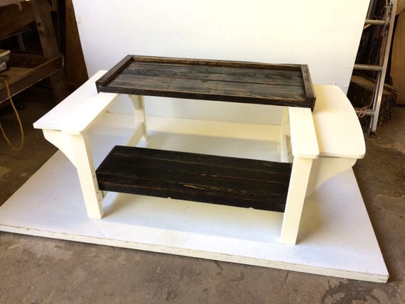 Amazing Heirloom Quality Shoeshine Bench Etsy