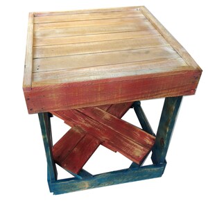 Rustic Patriotic Side Table Local Pickup or Delivery Only image 5