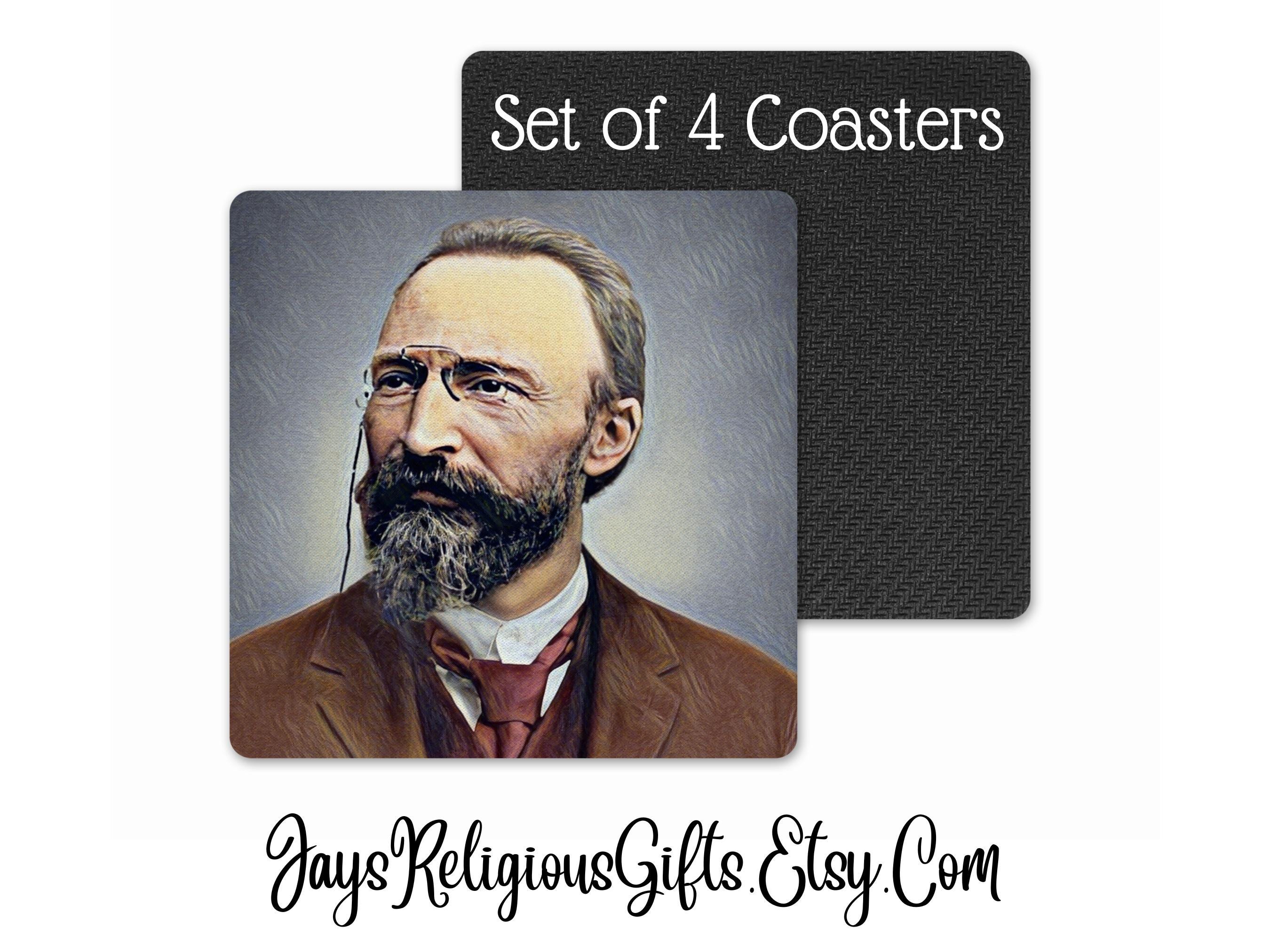 Set of 4 Saint Bartolo Longo Neoprene Coasters - Catholic Coaster Gift ...