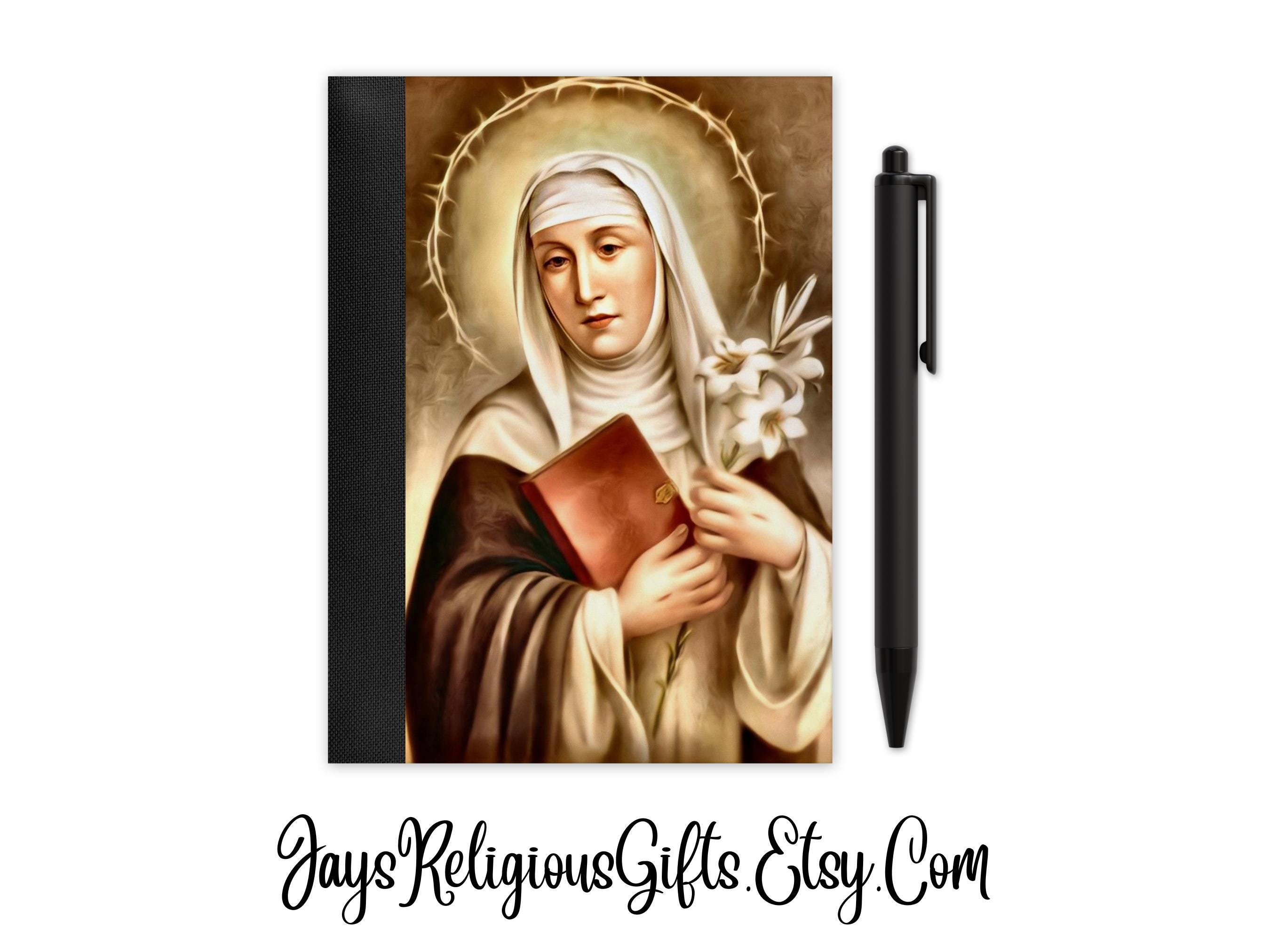 Saint Catherine of Siena Mini Composition Notebook With Pen - Catholic ...