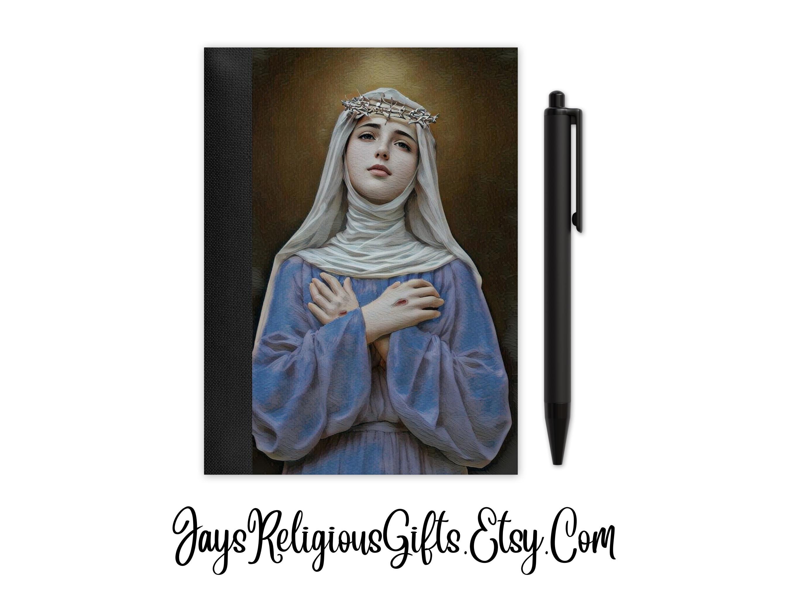 Saint Catherine of Siena Mini Composition Notebook With Pen - Catholic ...