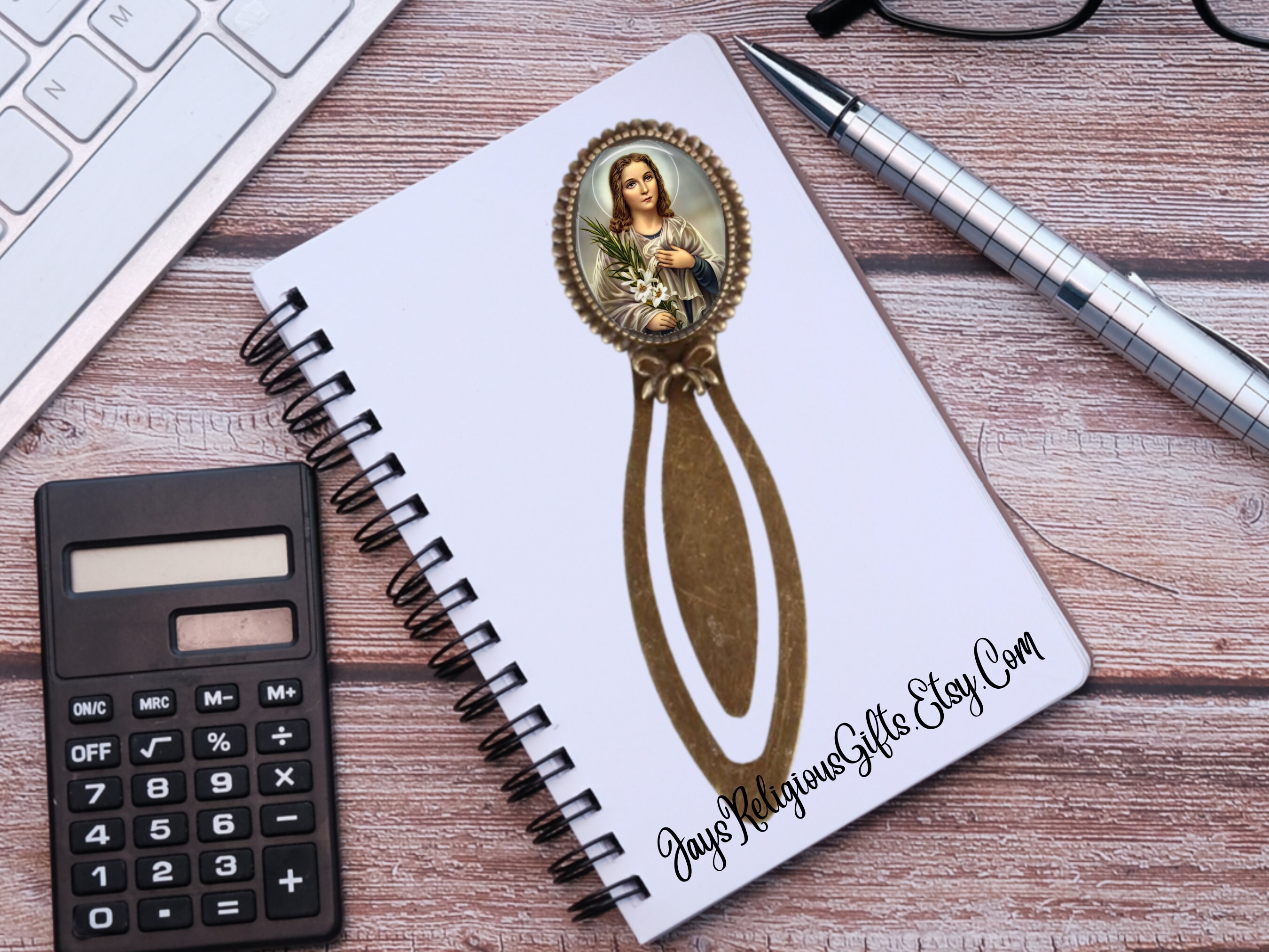 Saint Maria Goretti Bronze Photo Bookmark - Catholic Patron Saint Bible ...