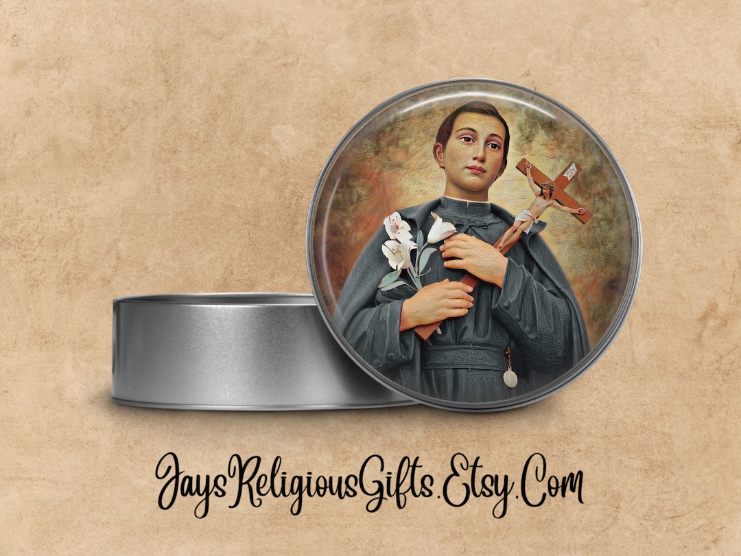 2" Saint Gerard Majella Rosary Box - Catholic Patron Saint Pill Box ...