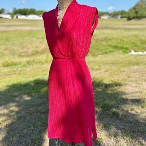 70s Plisse Dress - Etsy