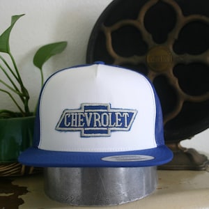 Vintage Chevrolet Patch Trucker Hat One of a Kind Yupoong Classic 6006 Snapback Trucker Cap