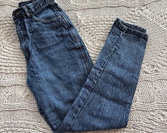 Vintage Stefano Stonewash Mom Jeans - 80er Jahre Tapered Denim, 79 "Taille