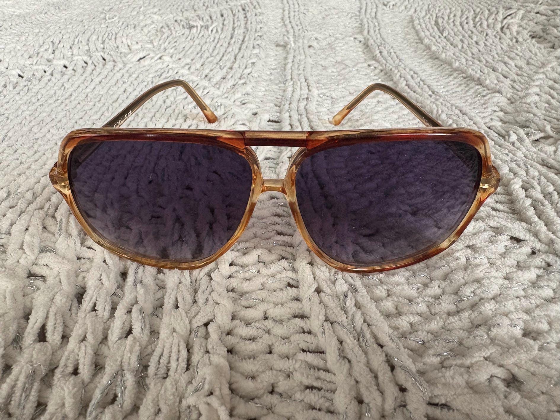 Ray -Ban Purple Aviator Sunglasses with Light Tinted Lenses Aviator Reading Glasses for sale | eBay main image 3