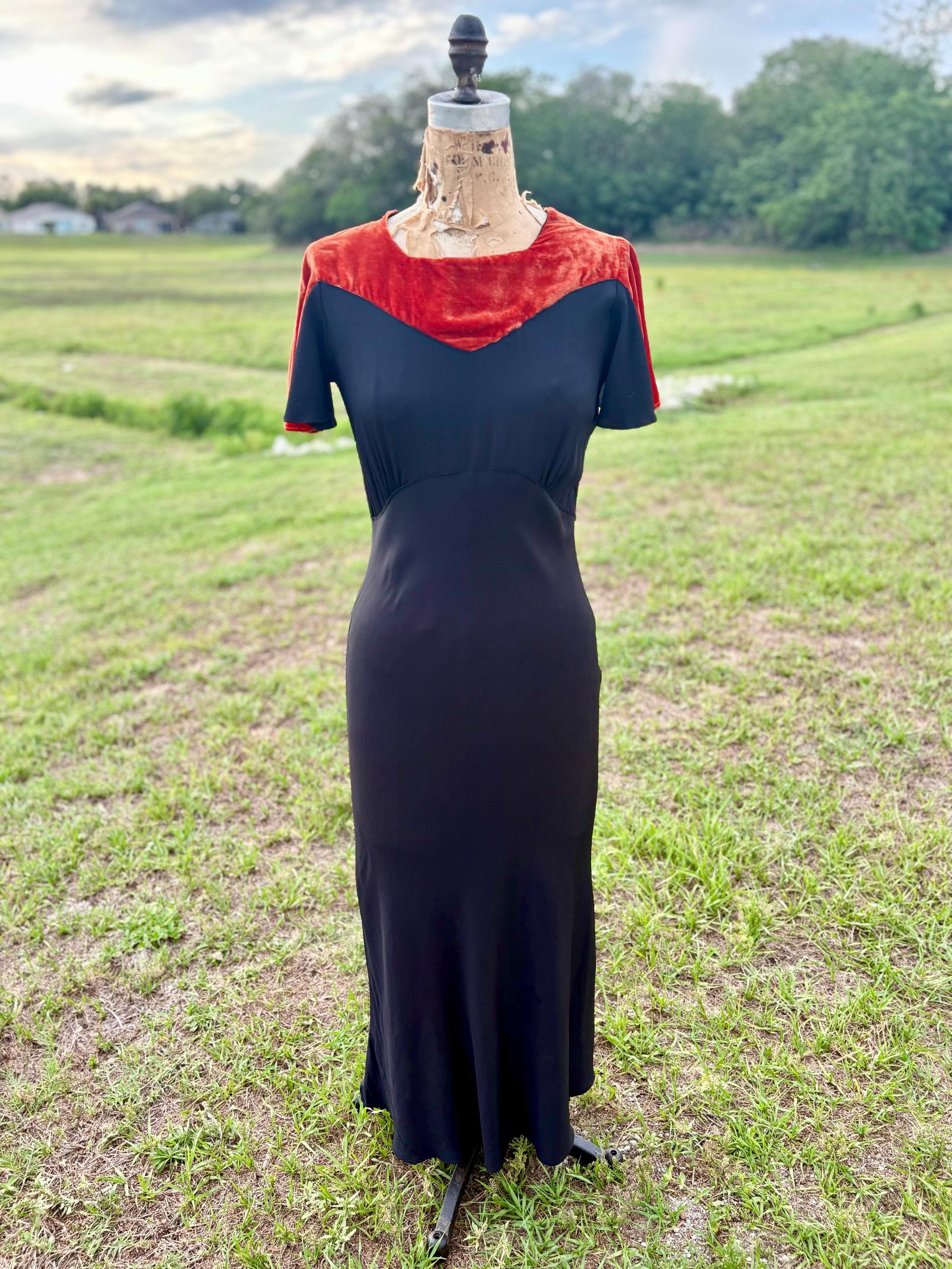 Vintage Rayon Dress - Etsy