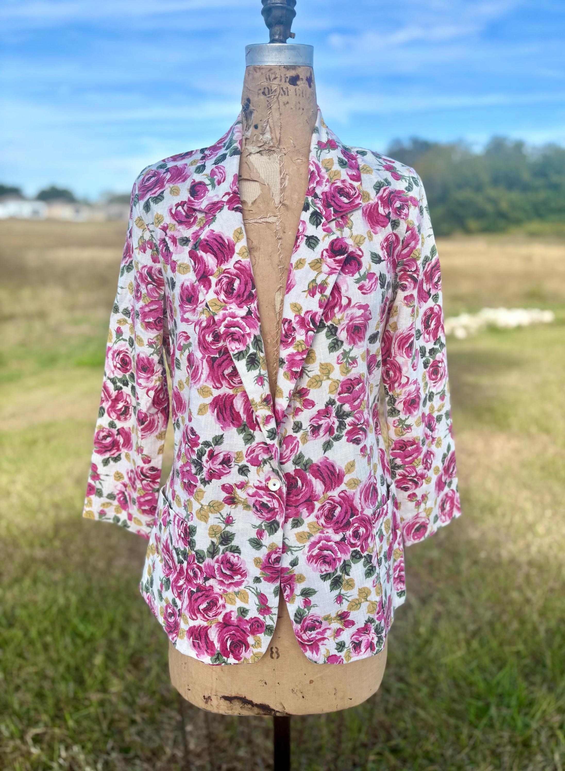 ジャケット・アウター 80s EURO layered design cotton linen jkt 80s Linen Blazer - Etsy