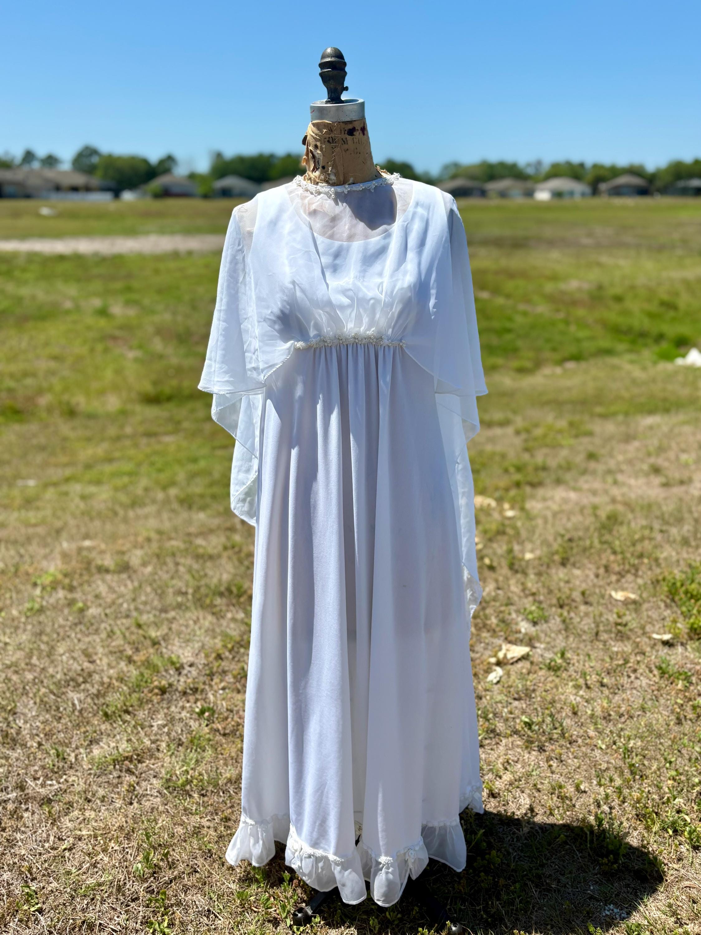 white christmas dresses Frank Usher 70s Black Chiffon Evening Dress main image 0