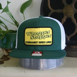 Vintage Whopper Stopper Patch Trucker Hat One of a Kind Richardson 511 Flatbill Snapback