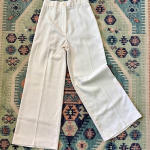 70s White Trousers - Etsy