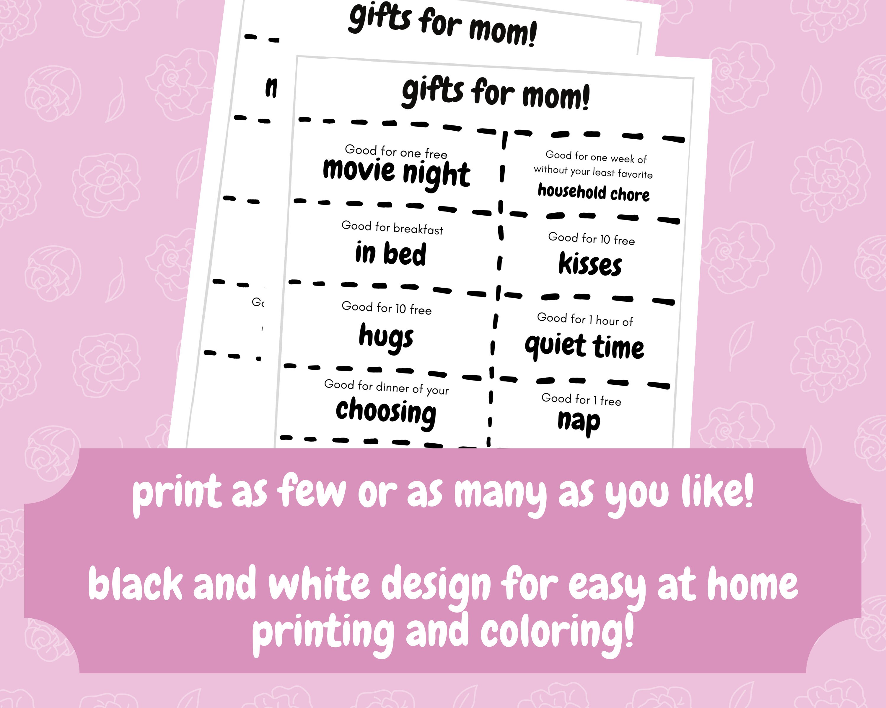 Mother's Day Printable Activities, Mother's Day Gift, Mother's Day Card ...