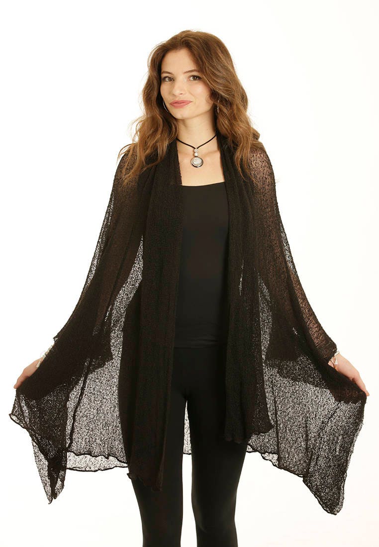 Women's Solid Knit 3/4 Sleeves Maxi Cardigan Casual Open - Etsy