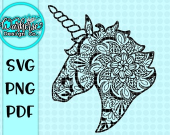 Download Unicorn Mandala Svg Etsy