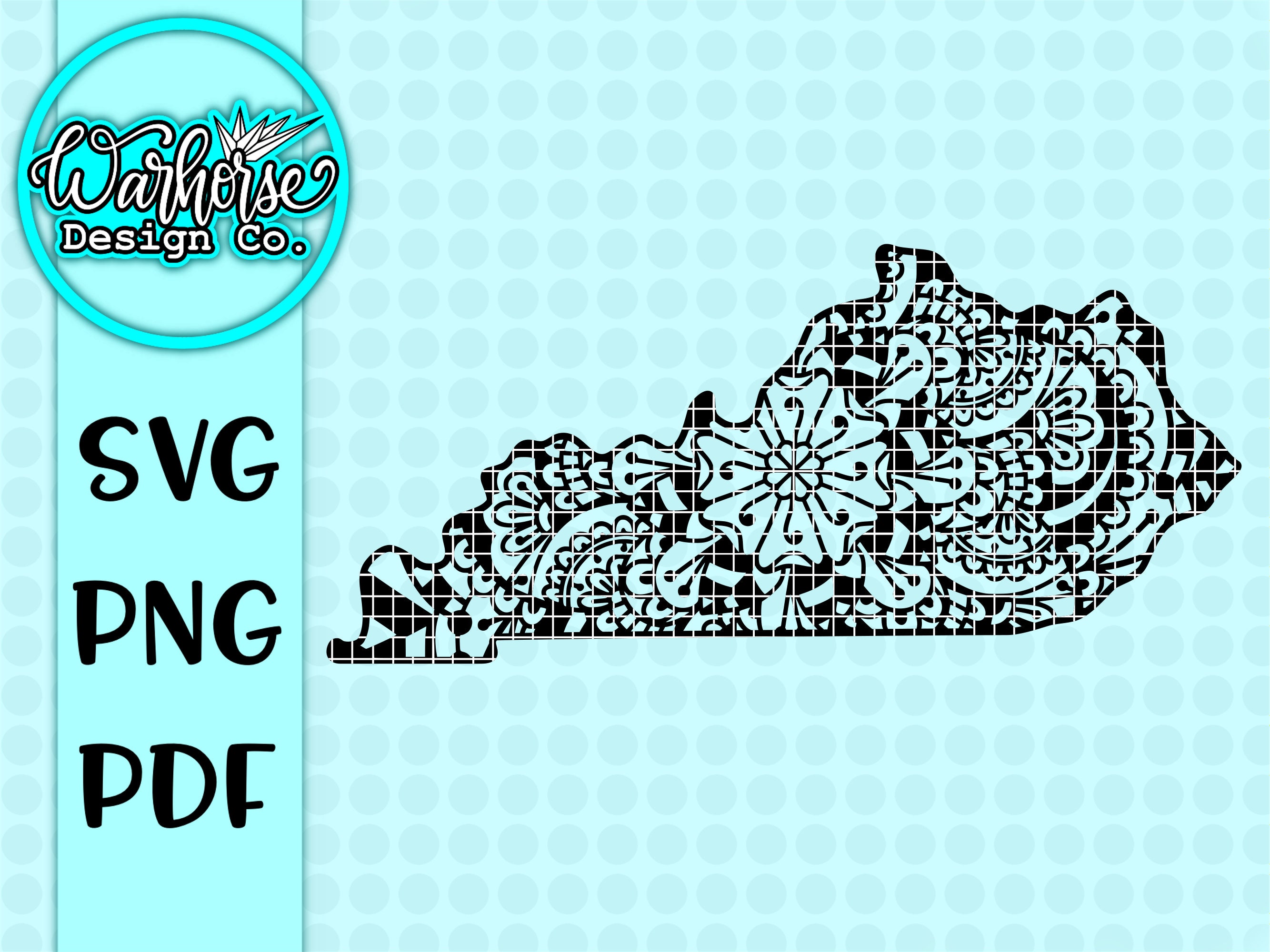 Download Kentucky Mandala SVG Kentucky SVG Kentucky outline SVG | Etsy