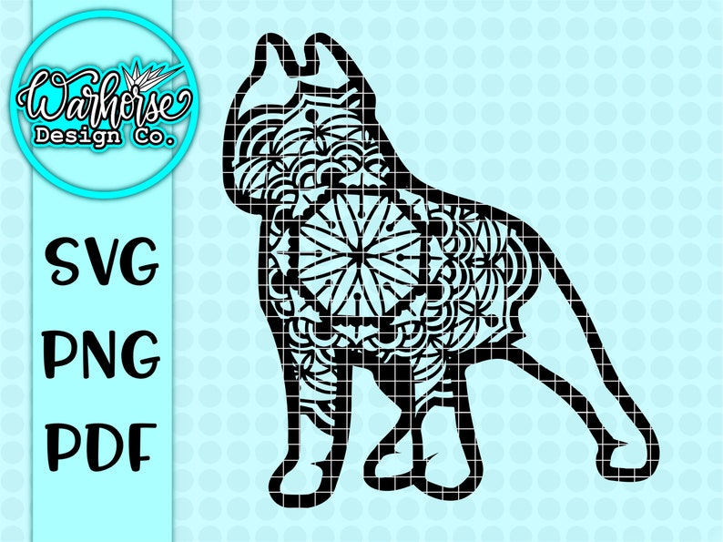 Download Pitbull mandala SVG pitbull svg dog svg dog mandala svg | Etsy