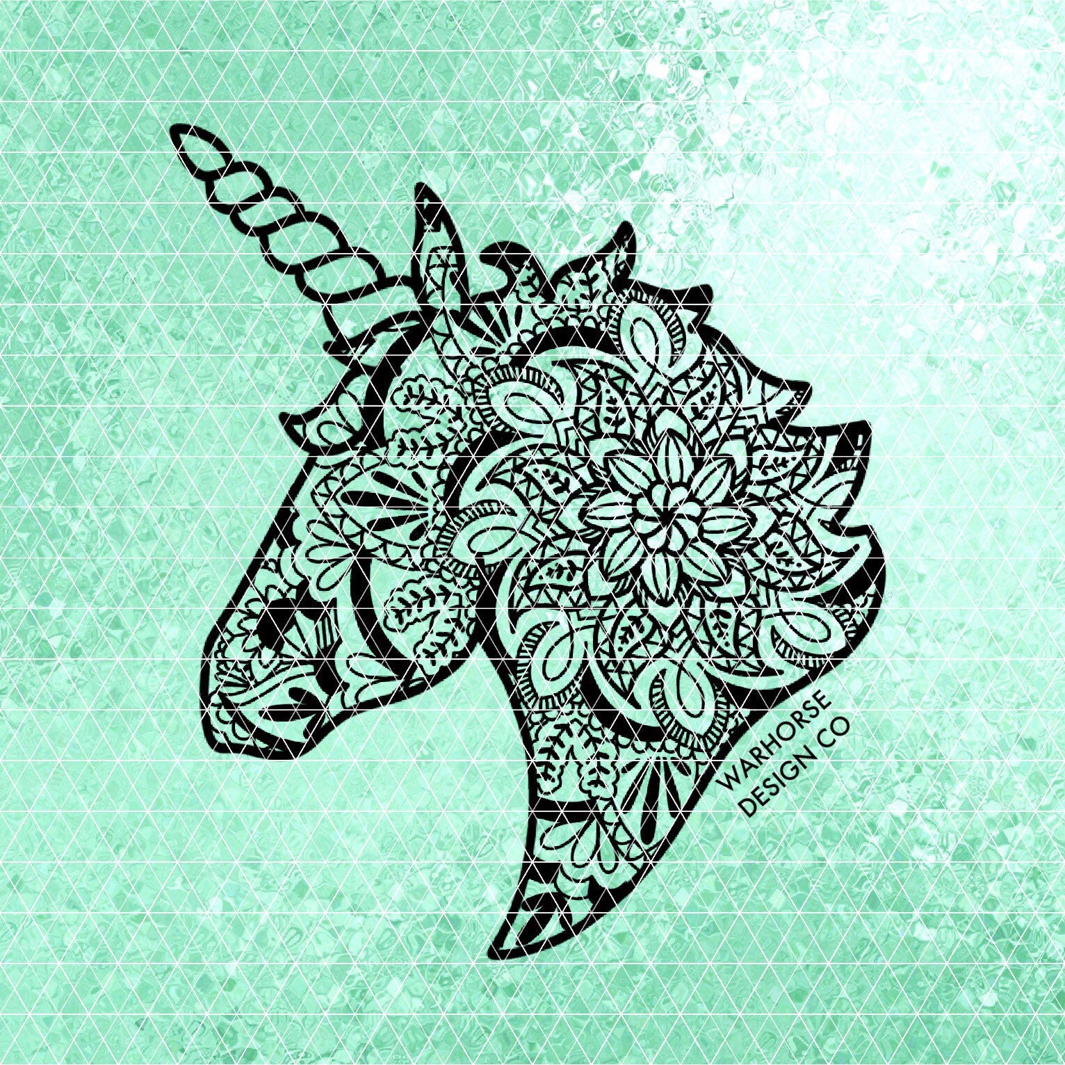 Download unicorn mandala svg unicorn zentangle svg zentangle svg | Etsy