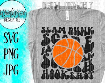 Wavy Stack SVG files, Basketball SVGs, Basketball PNG, basketball mom svg, basketball mom png, svg basketball shirt, png basketball shirt