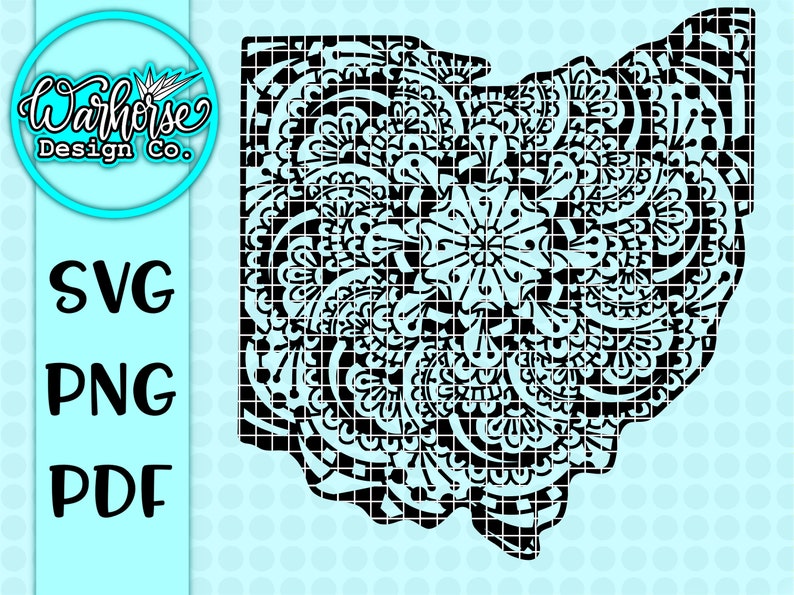 Ohio Mandala svg Ohio svg Ohio svgs Mandala svg mandala | Etsy