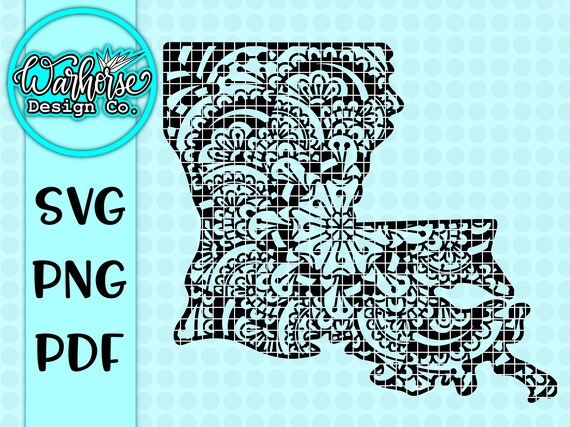 Download Louisiana Mandala Svg Louisiana Svg Mandala Svg Louisiana Etsy
