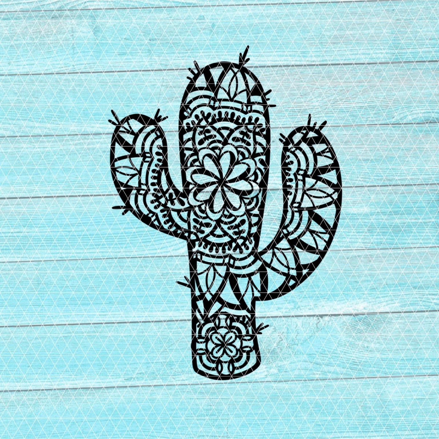 Download Cactus Mandala SVG Cactus svg cactus art cactus succulent ...