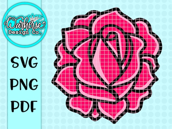 Download Rose Svg Layered Rose Svg Tattoo Rose Svg Rose Tattoo Svgs Etsy