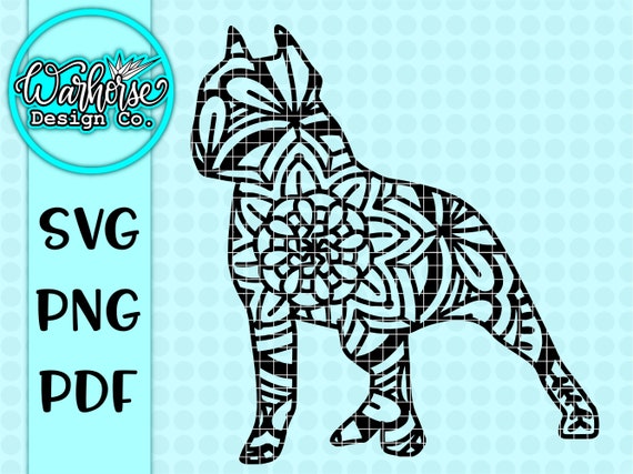 Download Pitbull mandala SVG pitbull svg dog svg dog mandala svg | Etsy