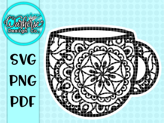 Download Coffee Mandala Svg Mandala Svg Files Cup Mandala Tea Etsy