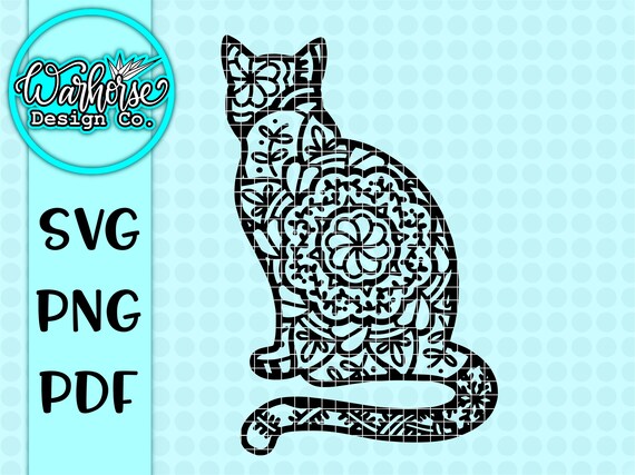 Download Cat Mandala Svg Mandala Svgs Cat Svgs Cat Mandala Cat Etsy