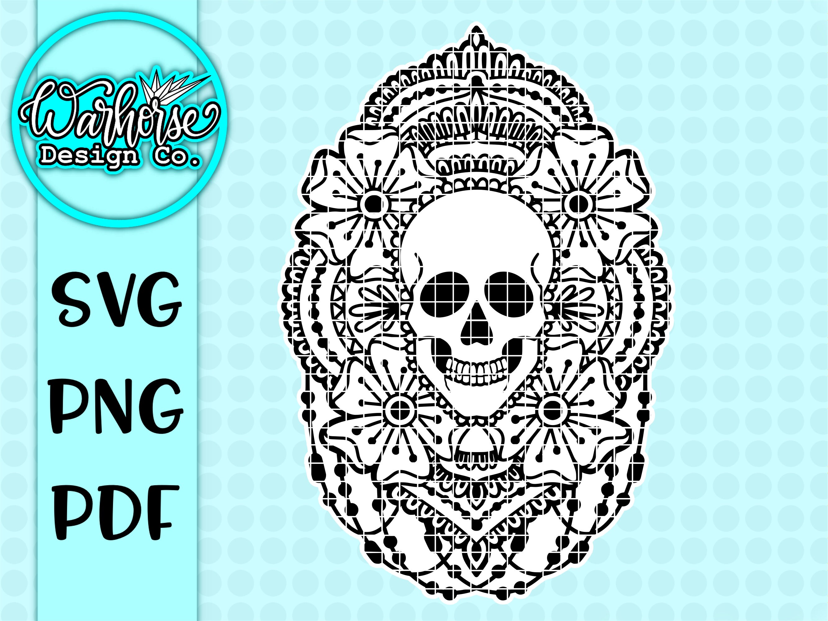 Download Skull Clip Art Mandala Svg File