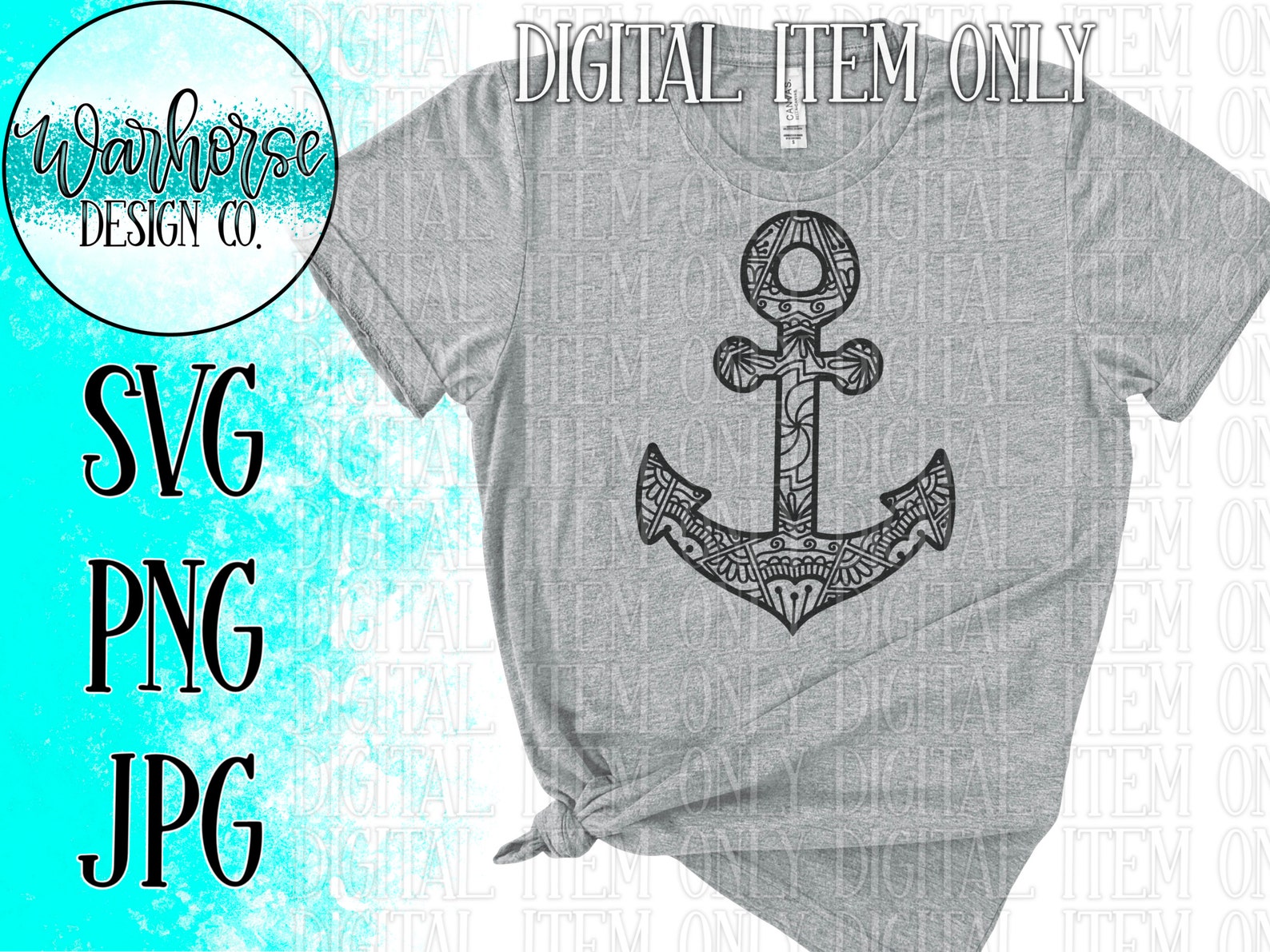 Anchor Mandala SVG Anchor Svg Mandala Svg Svgsvg Files for - Etsy